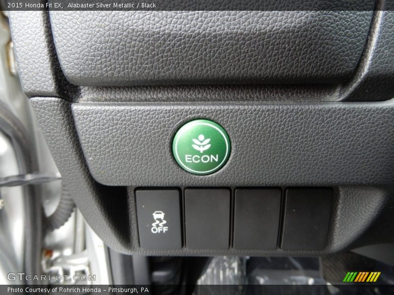 Alabaster Silver Metallic / Black 2015 Honda Fit EX