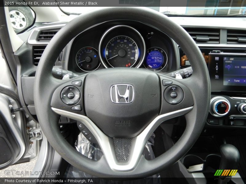 Alabaster Silver Metallic / Black 2015 Honda Fit EX