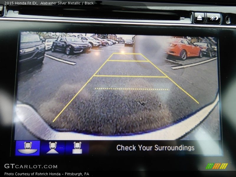 Alabaster Silver Metallic / Black 2015 Honda Fit EX