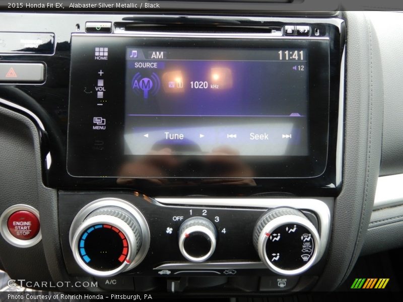 Alabaster Silver Metallic / Black 2015 Honda Fit EX