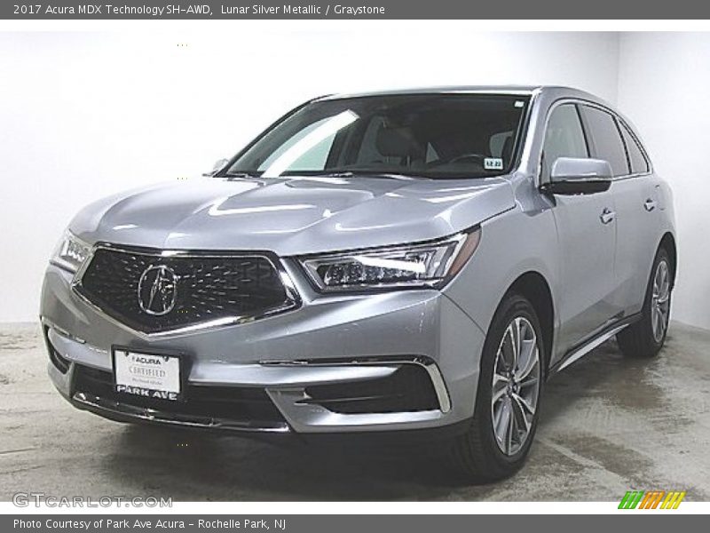 Lunar Silver Metallic / Graystone 2017 Acura MDX Technology SH-AWD
