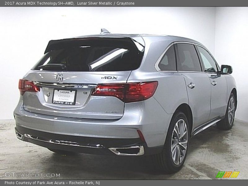 Lunar Silver Metallic / Graystone 2017 Acura MDX Technology SH-AWD