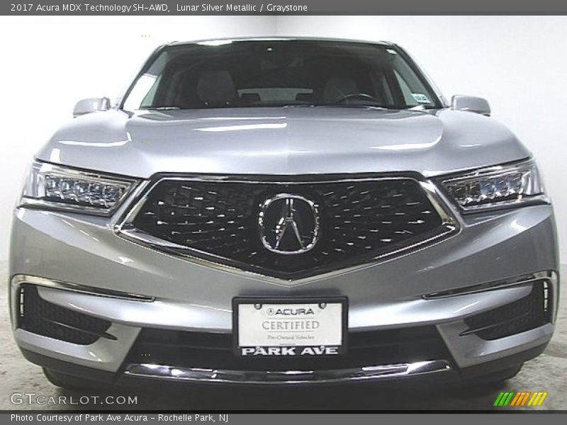 Lunar Silver Metallic / Graystone 2017 Acura MDX Technology SH-AWD