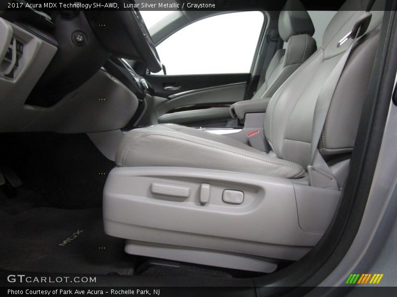 Lunar Silver Metallic / Graystone 2017 Acura MDX Technology SH-AWD