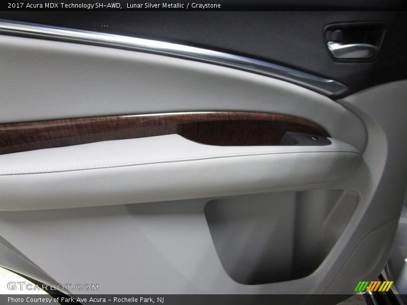 Lunar Silver Metallic / Graystone 2017 Acura MDX Technology SH-AWD