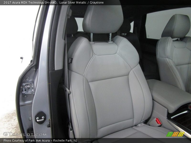 Lunar Silver Metallic / Graystone 2017 Acura MDX Technology SH-AWD