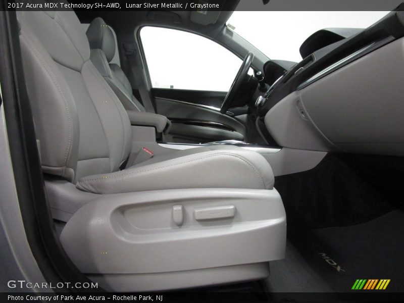 Lunar Silver Metallic / Graystone 2017 Acura MDX Technology SH-AWD