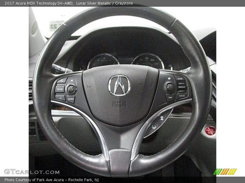 Lunar Silver Metallic / Graystone 2017 Acura MDX Technology SH-AWD