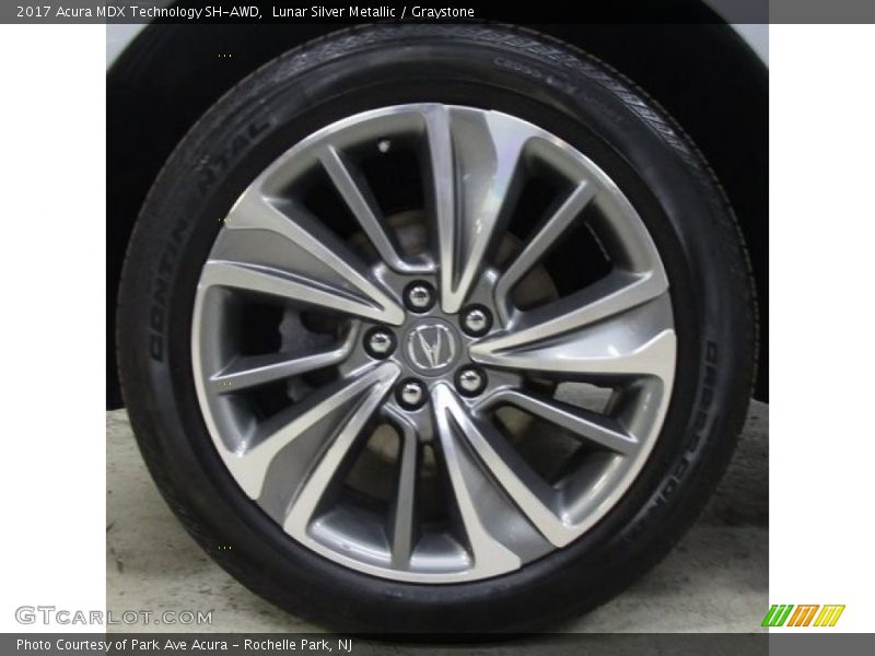Lunar Silver Metallic / Graystone 2017 Acura MDX Technology SH-AWD