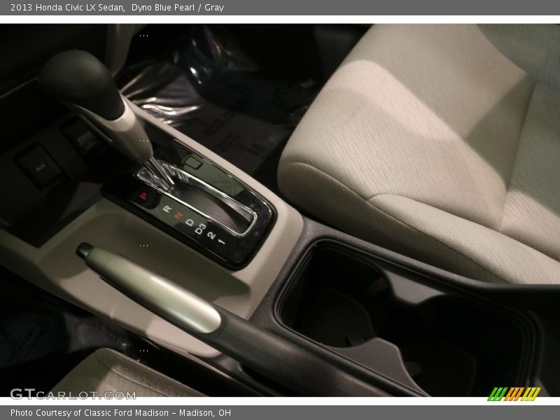 Dyno Blue Pearl / Gray 2013 Honda Civic LX Sedan