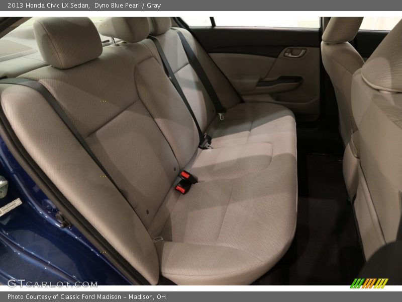 Dyno Blue Pearl / Gray 2013 Honda Civic LX Sedan