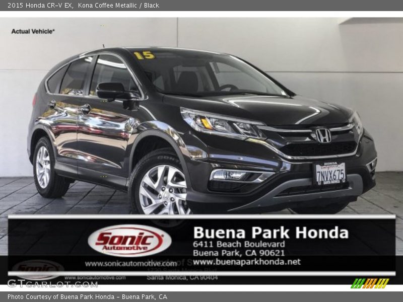 Kona Coffee Metallic / Black 2015 Honda CR-V EX