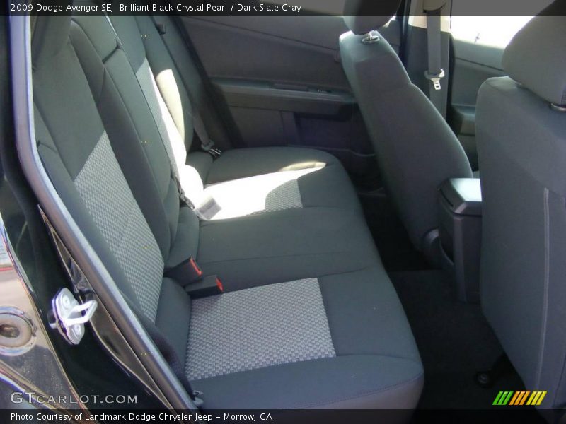Brilliant Black Crystal Pearl / Dark Slate Gray 2009 Dodge Avenger SE