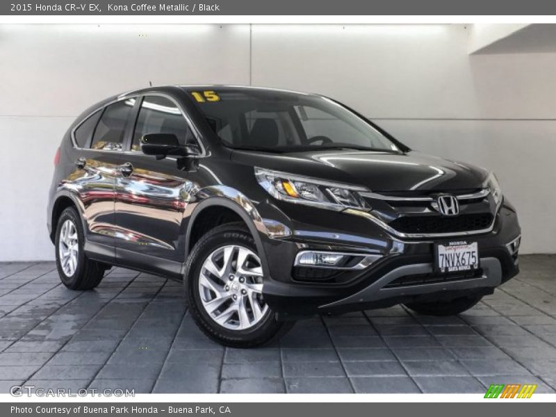 Kona Coffee Metallic / Black 2015 Honda CR-V EX