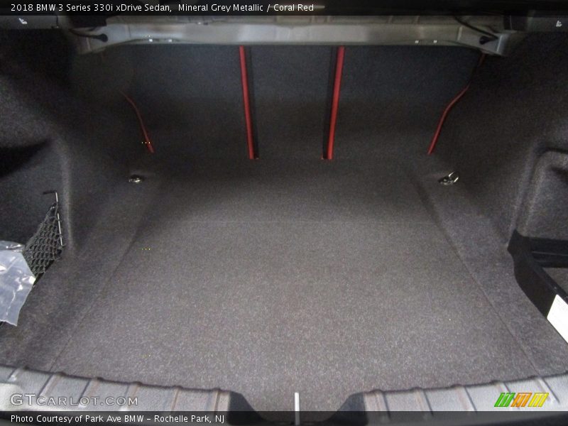 Mineral Grey Metallic / Coral Red 2018 BMW 3 Series 330i xDrive Sedan