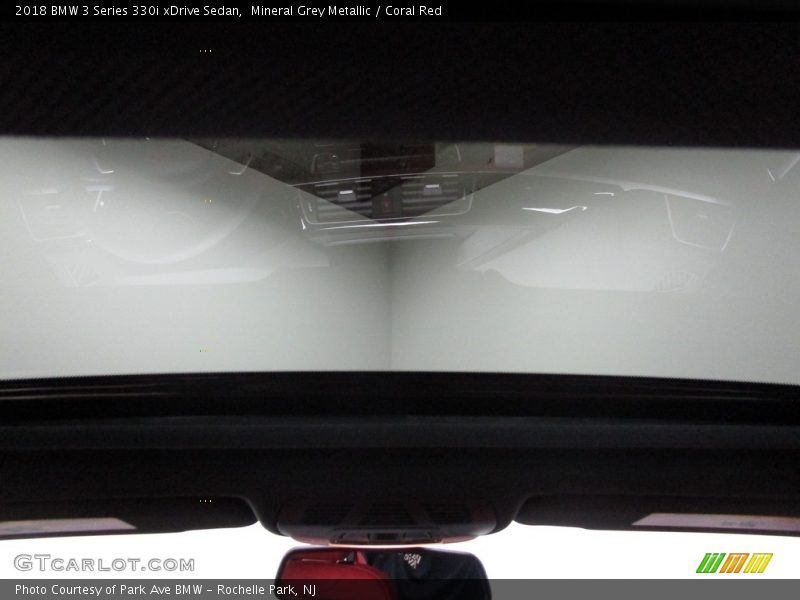 Mineral Grey Metallic / Coral Red 2018 BMW 3 Series 330i xDrive Sedan