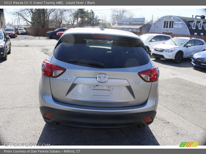 Liquid Silver / Black 2013 Mazda CX-5 Grand Touring AWD