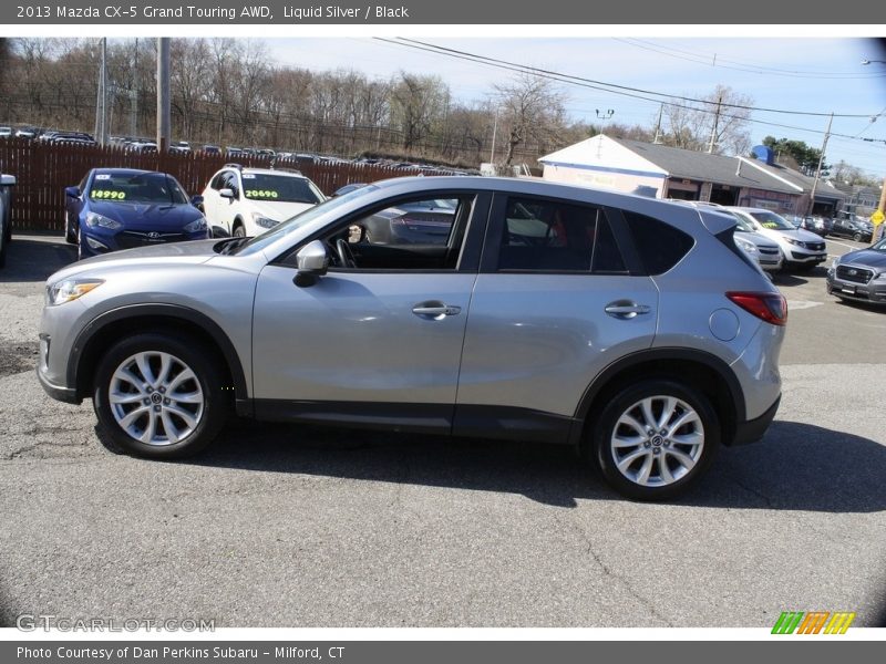 Liquid Silver / Black 2013 Mazda CX-5 Grand Touring AWD