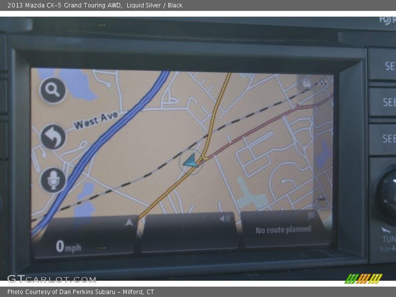 Liquid Silver / Black 2013 Mazda CX-5 Grand Touring AWD