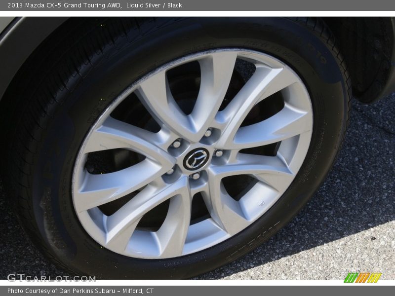 Liquid Silver / Black 2013 Mazda CX-5 Grand Touring AWD