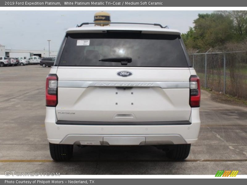 White Platinum Metallic Tri-Coat / Medium Soft Ceramic 2019 Ford Expedition Platinum