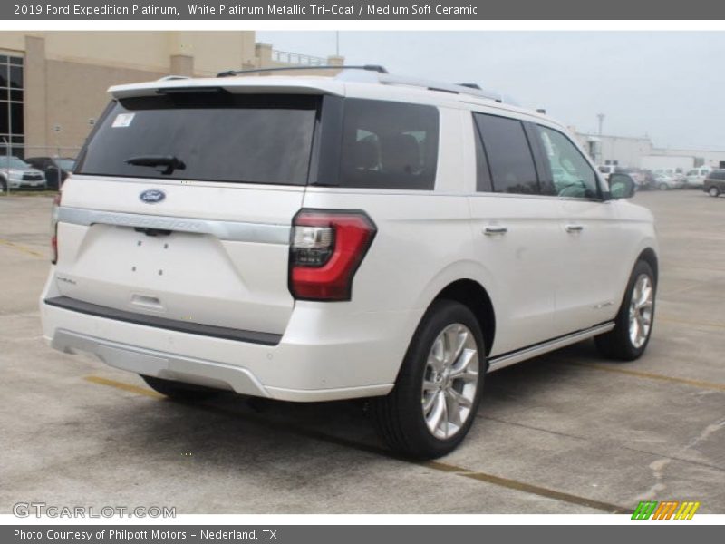 White Platinum Metallic Tri-Coat / Medium Soft Ceramic 2019 Ford Expedition Platinum