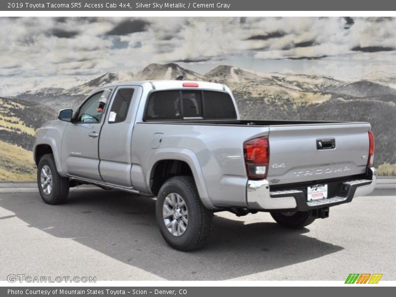 Silver Sky Metallic / Cement Gray 2019 Toyota Tacoma SR5 Access Cab 4x4