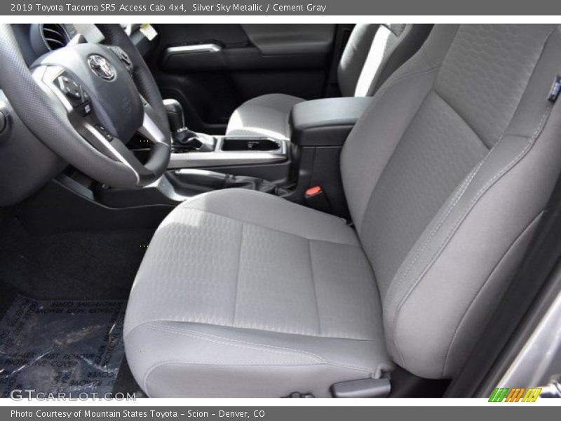 Silver Sky Metallic / Cement Gray 2019 Toyota Tacoma SR5 Access Cab 4x4