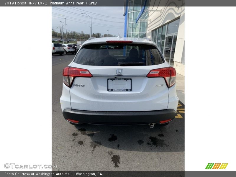 Platinum White Pearl / Gray 2019 Honda HR-V EX-L