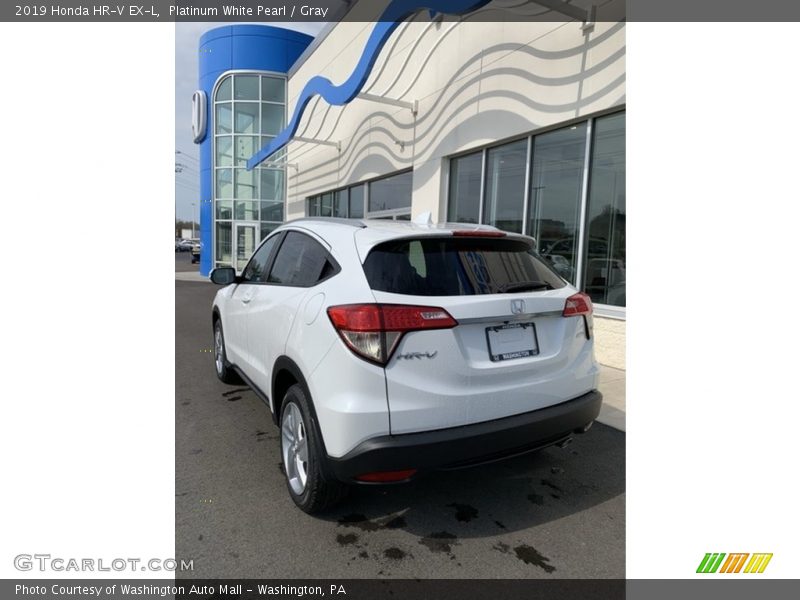 Platinum White Pearl / Gray 2019 Honda HR-V EX-L