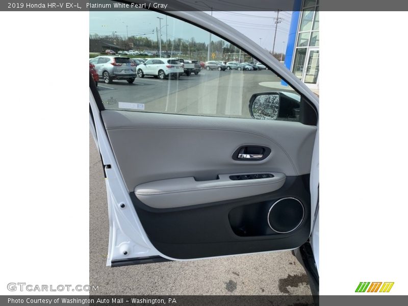 Platinum White Pearl / Gray 2019 Honda HR-V EX-L