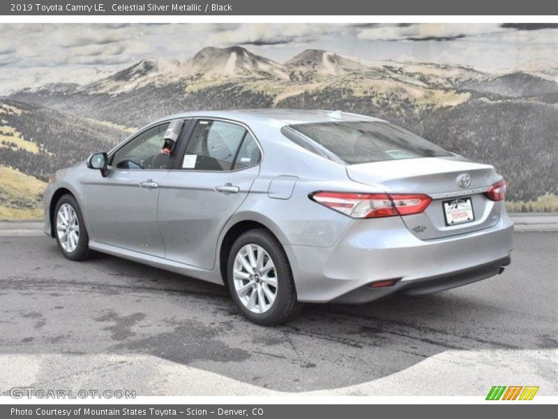 Celestial Silver Metallic / Black 2019 Toyota Camry LE