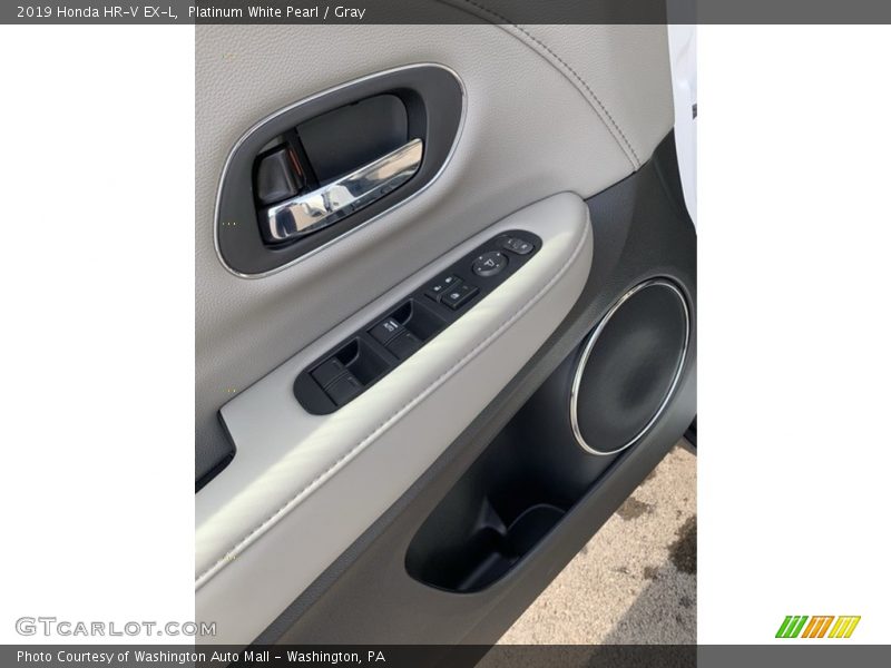 Platinum White Pearl / Gray 2019 Honda HR-V EX-L