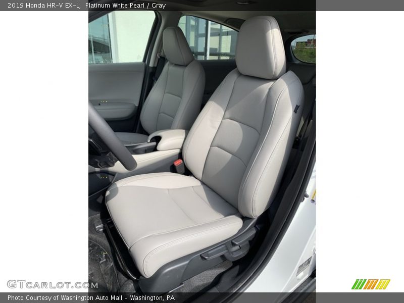 Platinum White Pearl / Gray 2019 Honda HR-V EX-L