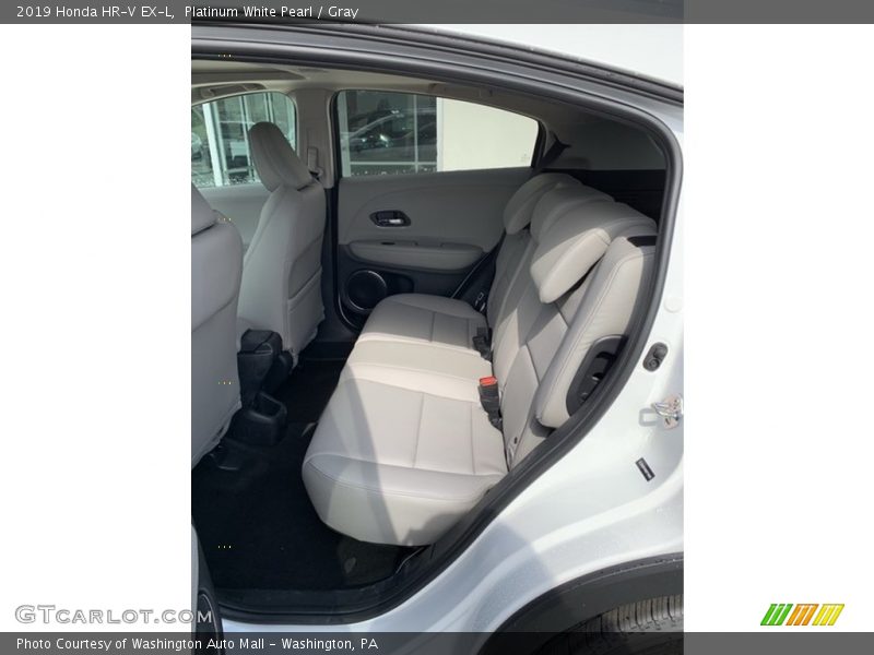 Platinum White Pearl / Gray 2019 Honda HR-V EX-L