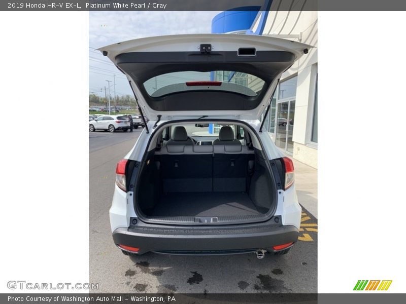 Platinum White Pearl / Gray 2019 Honda HR-V EX-L