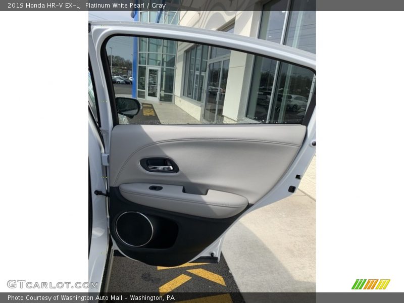 Platinum White Pearl / Gray 2019 Honda HR-V EX-L