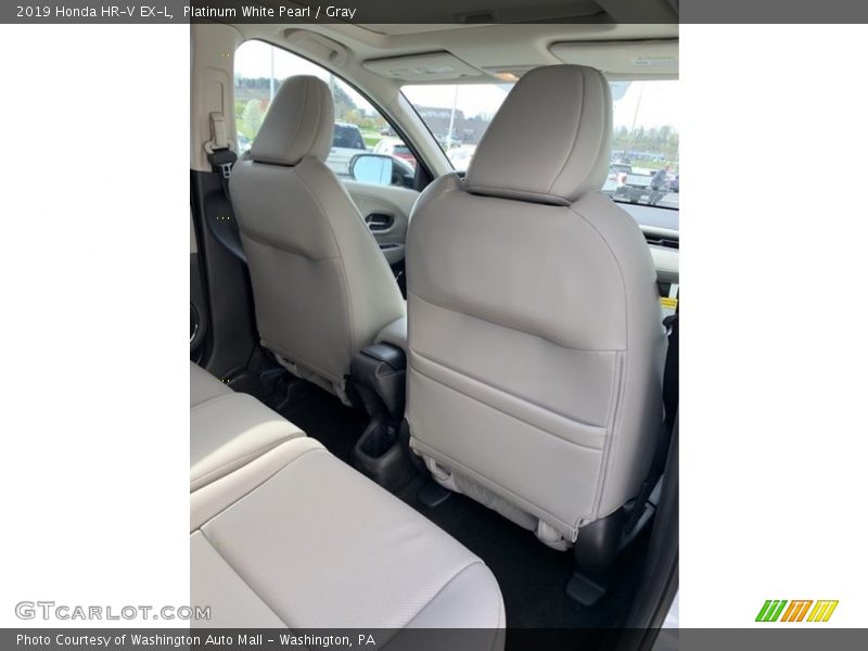 Platinum White Pearl / Gray 2019 Honda HR-V EX-L