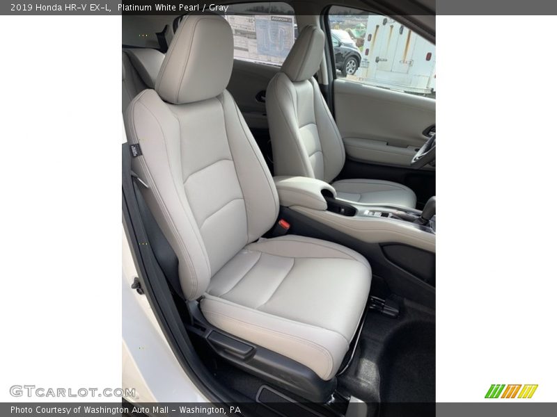 Platinum White Pearl / Gray 2019 Honda HR-V EX-L