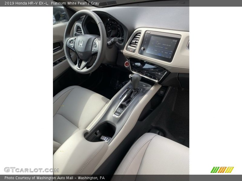 Platinum White Pearl / Gray 2019 Honda HR-V EX-L