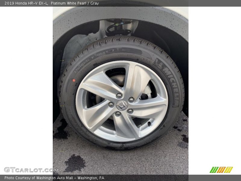 Platinum White Pearl / Gray 2019 Honda HR-V EX-L