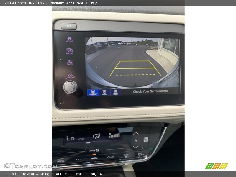 Platinum White Pearl / Gray 2019 Honda HR-V EX-L