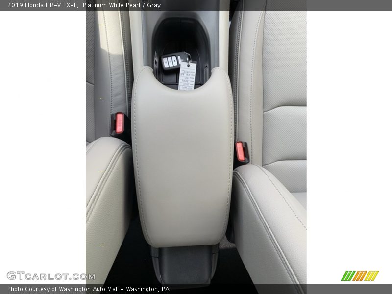 Platinum White Pearl / Gray 2019 Honda HR-V EX-L