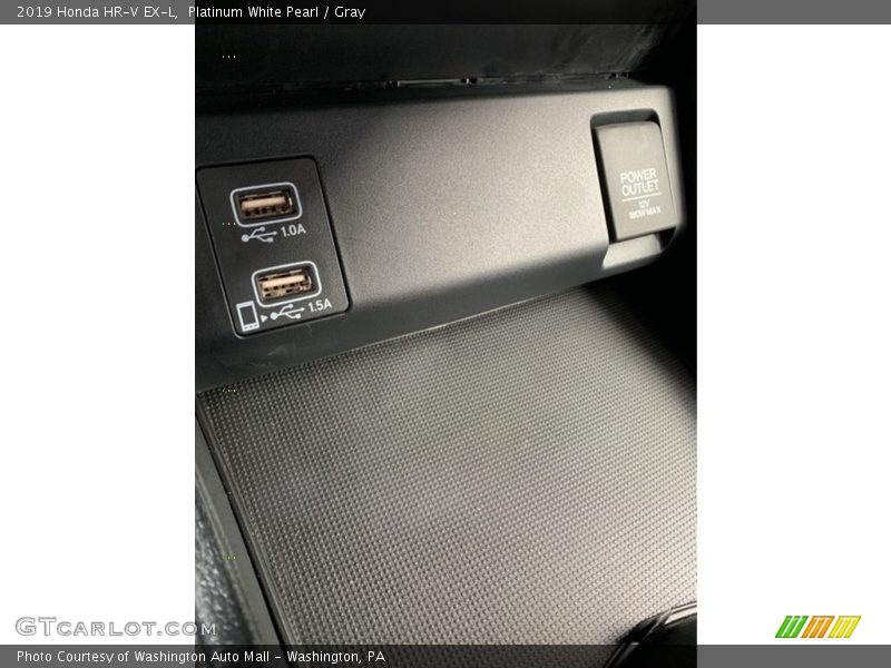 Platinum White Pearl / Gray 2019 Honda HR-V EX-L