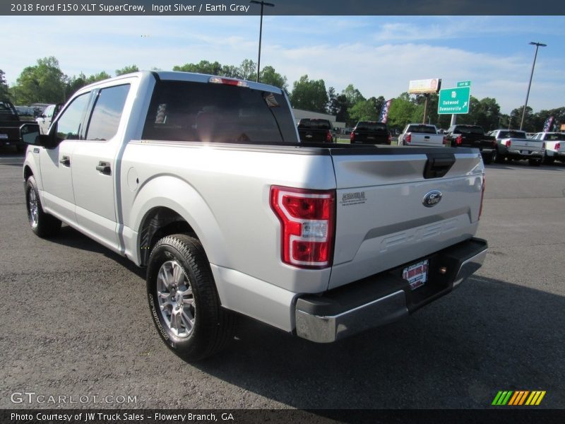 Ingot Silver / Earth Gray 2018 Ford F150 XLT SuperCrew