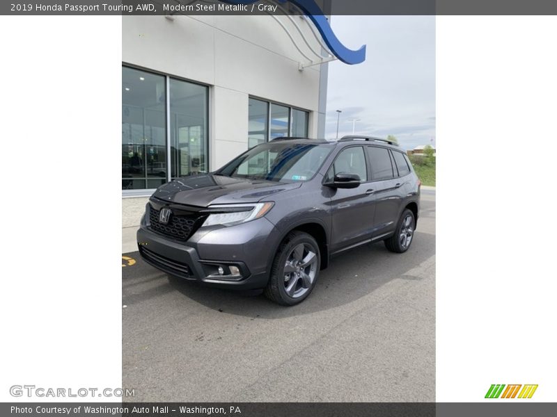 Modern Steel Metallic / Gray 2019 Honda Passport Touring AWD