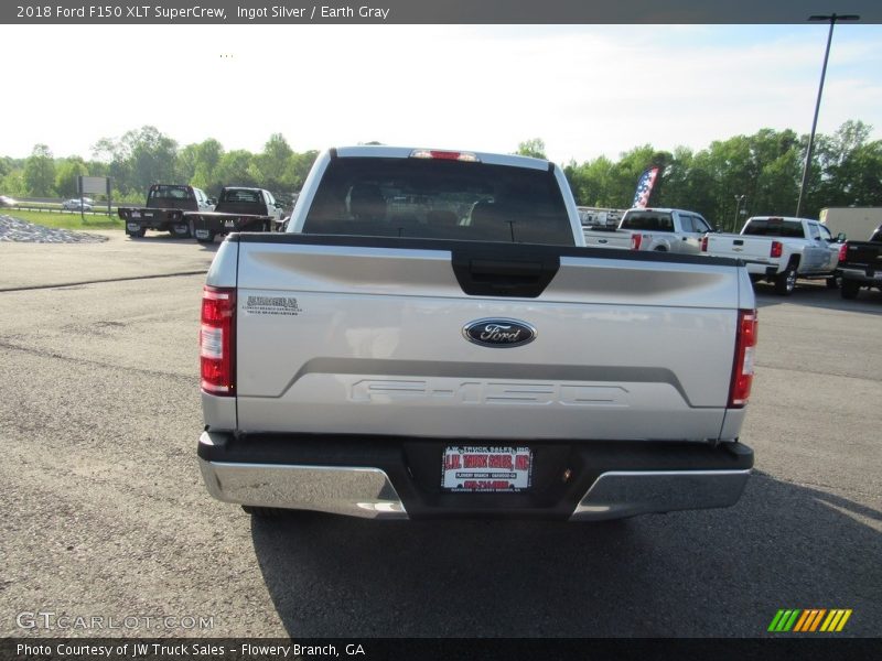 Ingot Silver / Earth Gray 2018 Ford F150 XLT SuperCrew