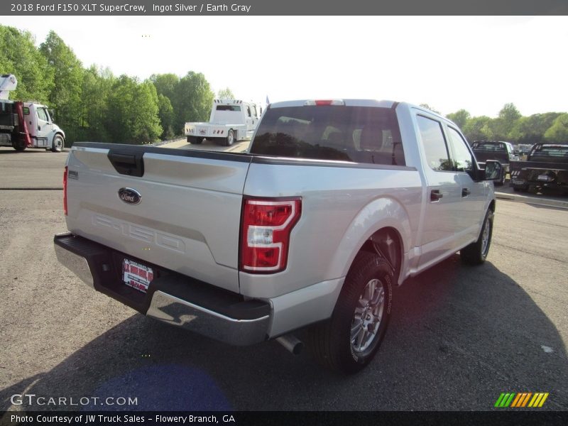 Ingot Silver / Earth Gray 2018 Ford F150 XLT SuperCrew