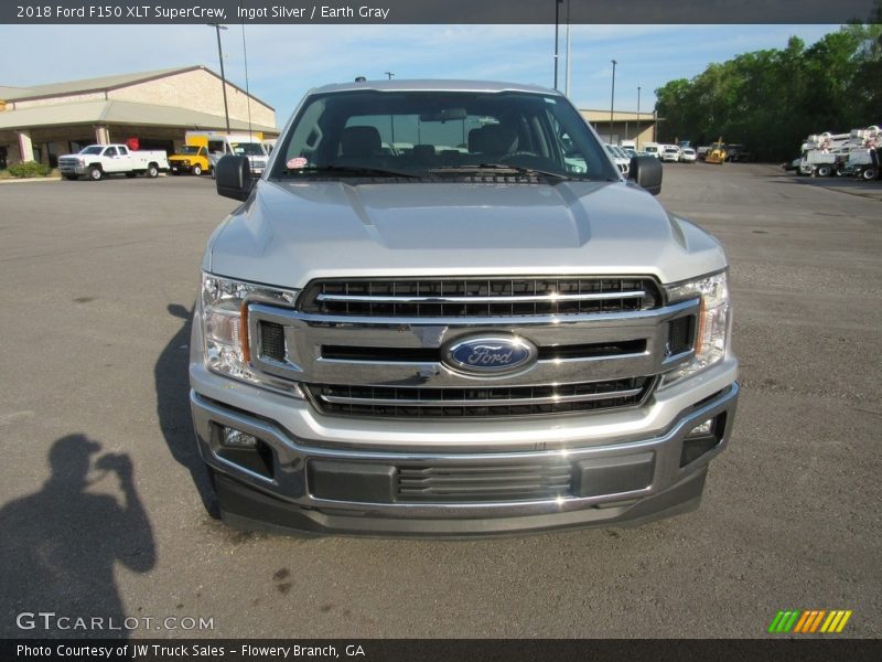 Ingot Silver / Earth Gray 2018 Ford F150 XLT SuperCrew