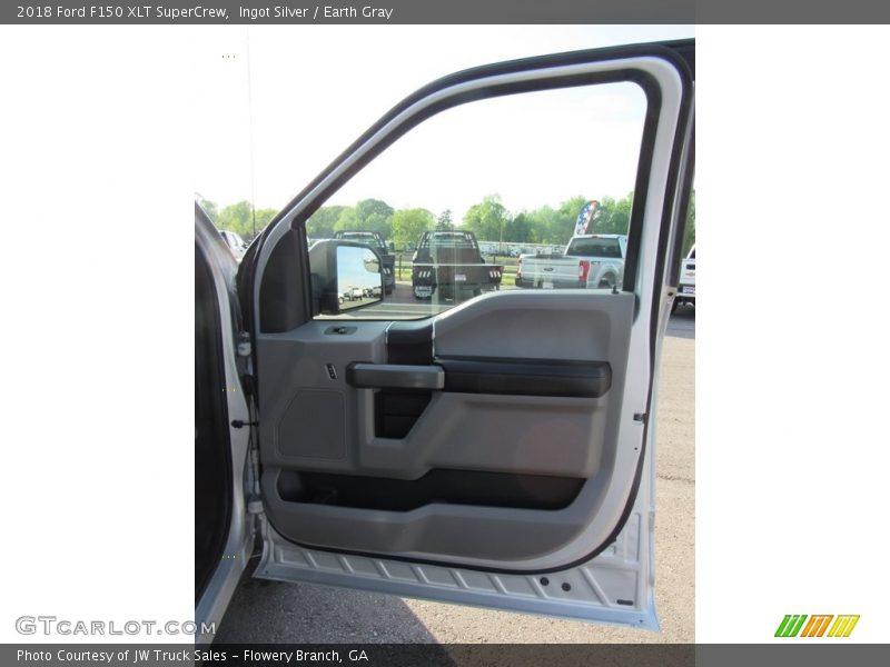 Ingot Silver / Earth Gray 2018 Ford F150 XLT SuperCrew